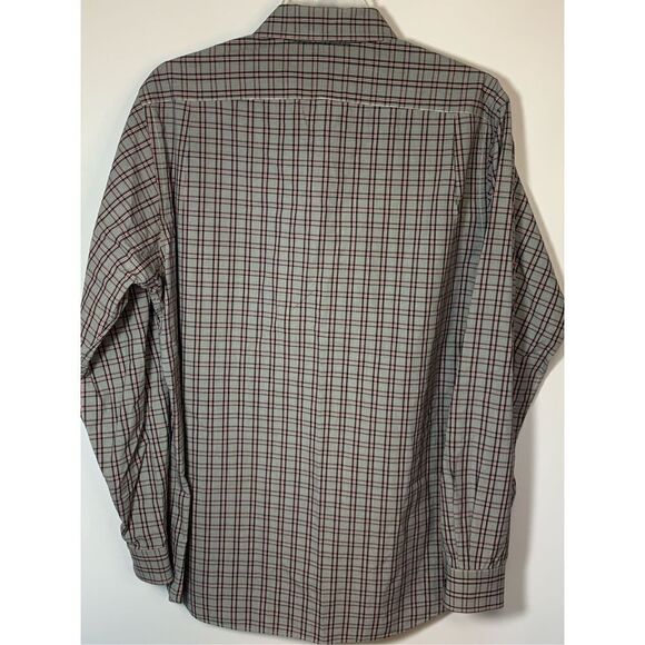 Daniel Cremieux Men's Plaid Cotton Long Sleeve Button-Down Shirt Gray Medium - Picture 8 of 9